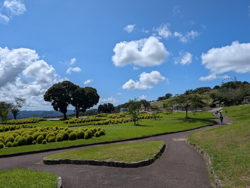 マザー牧場　入口はいってちょっとのところの風景