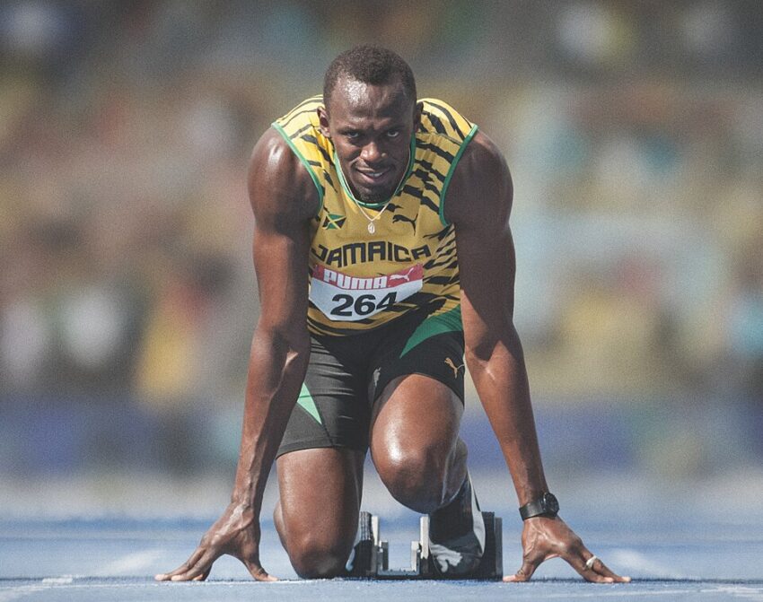 Olympic and World 100m champion Usain Bolt.
