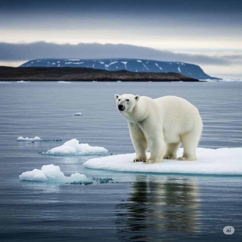 ホッキョクグマ 地球温暖化 海氷減少 気候変動 北極圏 絶滅危惧種VU