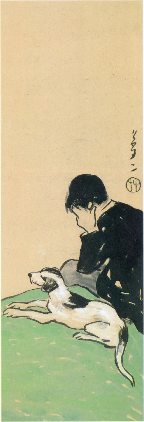 TakehisaYumeji-EarlyTaishō-A Boy and a Dog