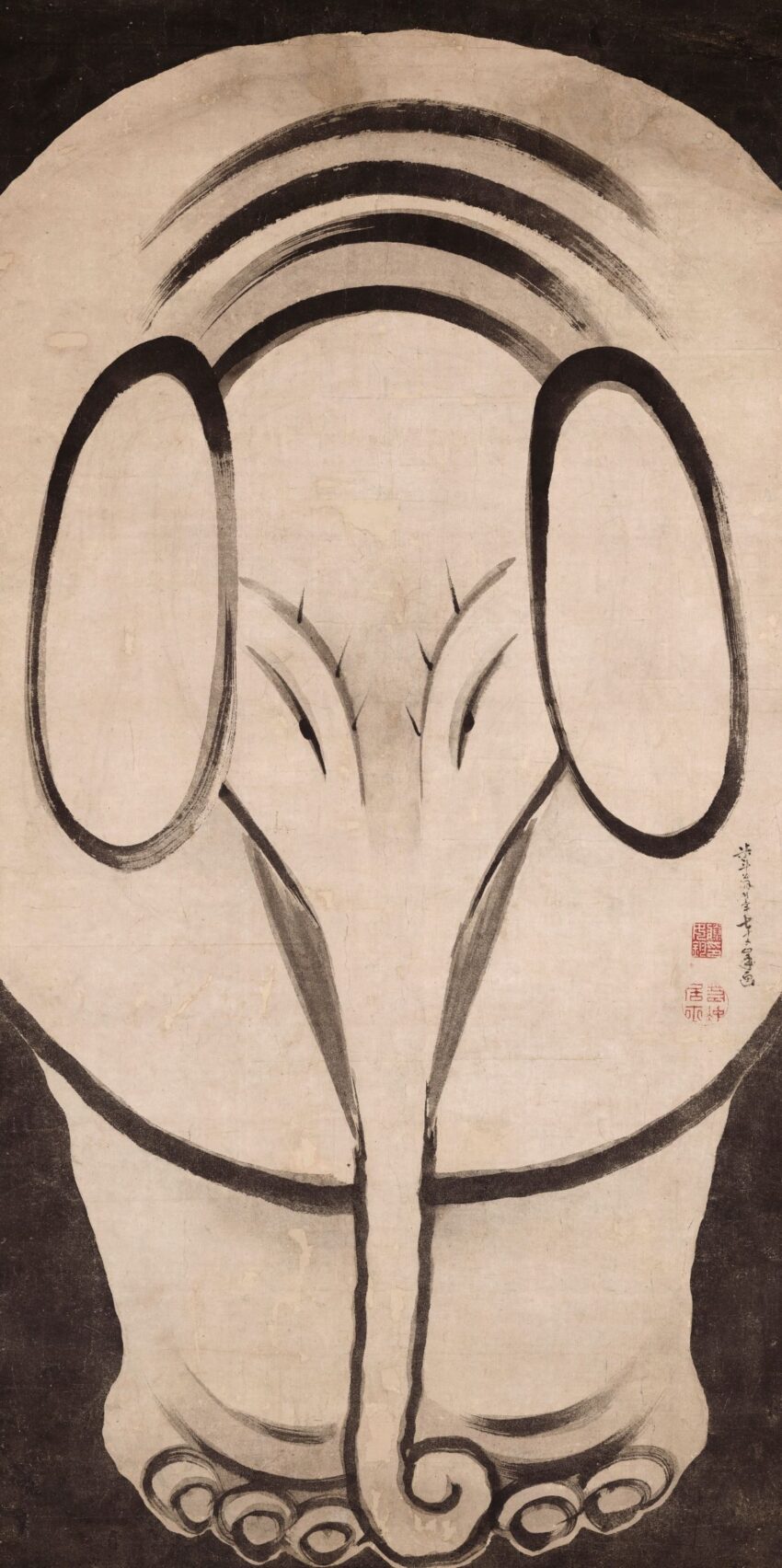 伊藤若冲 「象図」 (1789)