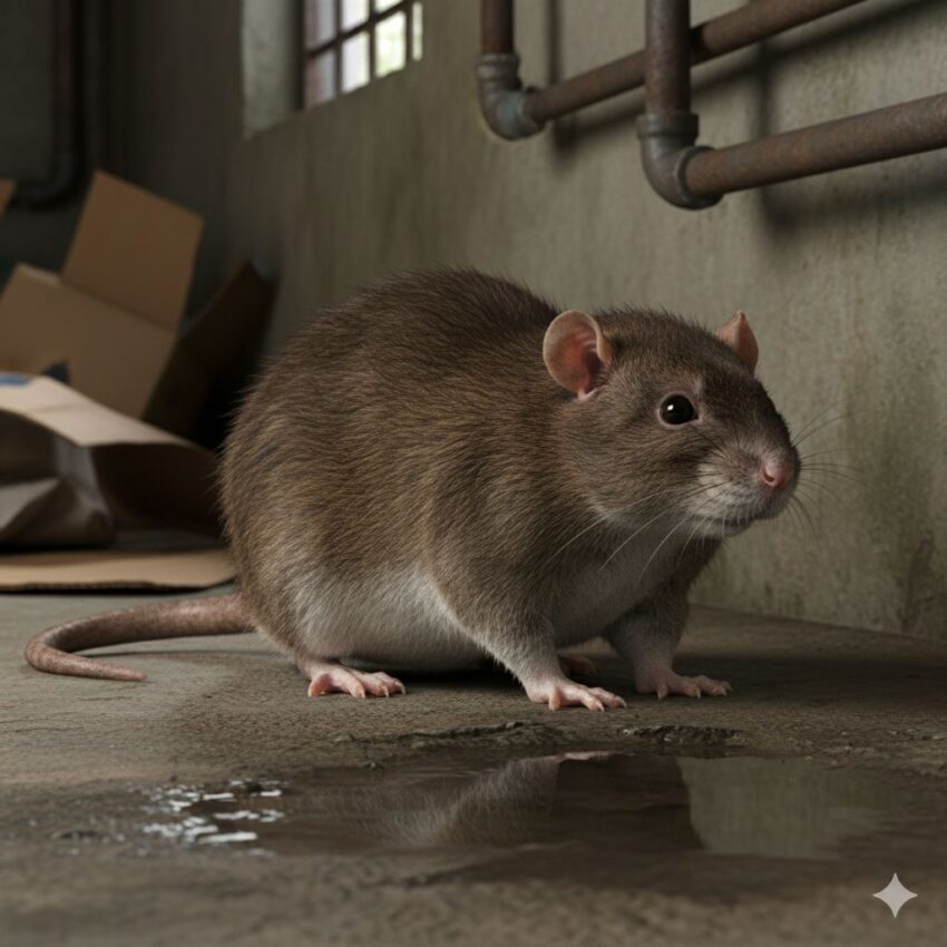 ドブネズミの写真|家ネズミの中で最も大型で尾が体長より短い