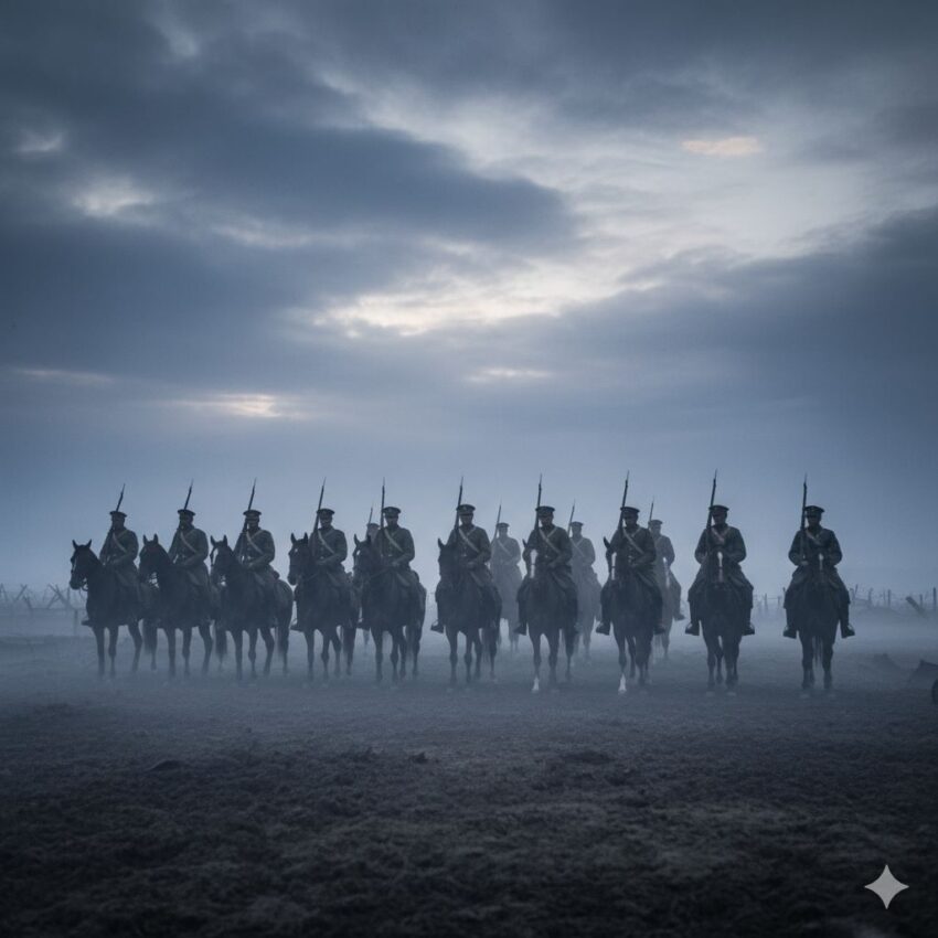 第一次世界大戦のイギリス騎兵隊イメージ